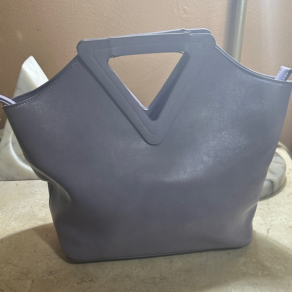 Joy Susan Lavender Triangle-Handle Tote